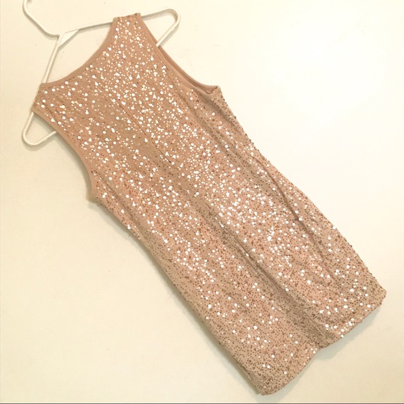Nude-color Sequined Mini-Dress✨ - Picture 3 of 5